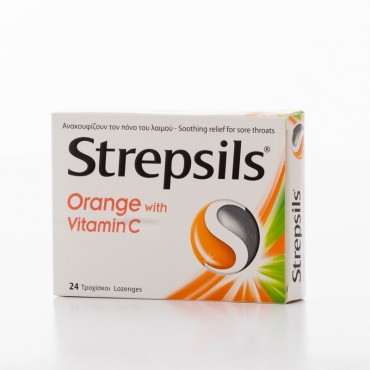 Strepsils Orange with Vitamin C 24's