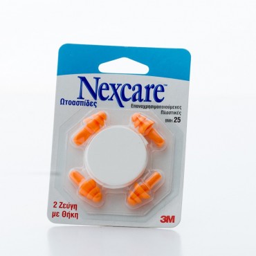 3M Nexcare Ear Plugs, 2 Pairs+Case