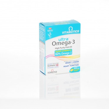 VITABIOTICS Ultra Omega-3 High Purity Fish Oil 60 Capsules