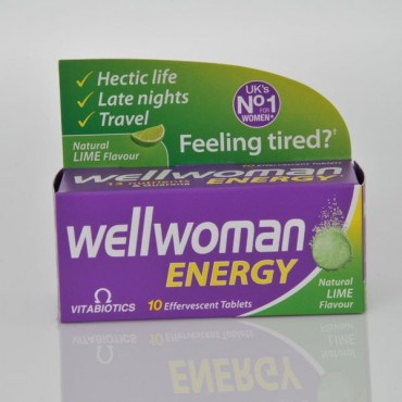 VITABIOTICS Wellwoman Energy Lime Fizz 10 Tablets