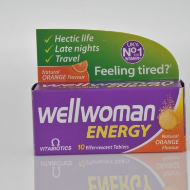 VITABIOTICS Wellwoman Energy Orange Fizz 10 Tabs