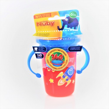 NUBY 360 CUP WITH COVER 240ML