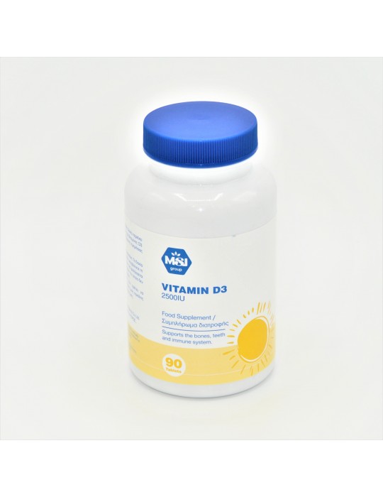 MSJ Vitamin D3 2500IU 90 Tabs