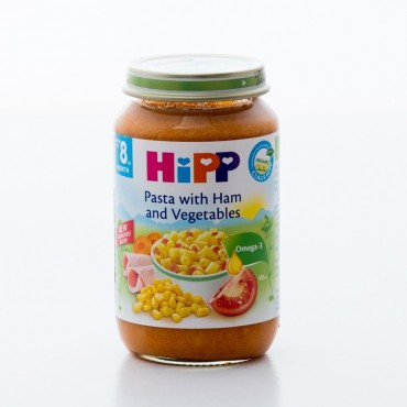 HiPP Pasta with Ham and Vegetables, BIO, 220g