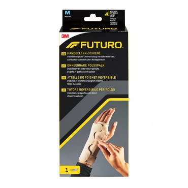 FUTURO Reversible Splint Wrist Brace, Medium, Beige - 47854DAB